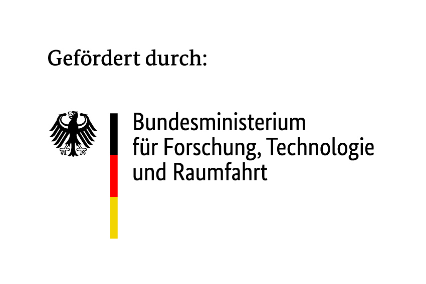 Logo - Gefördert durch Bundesministerium für Forschung, Technologie und Raumfahrt
